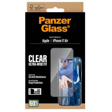 PanzerGlass UltraWide Fit Screen Protector for iPhone Air